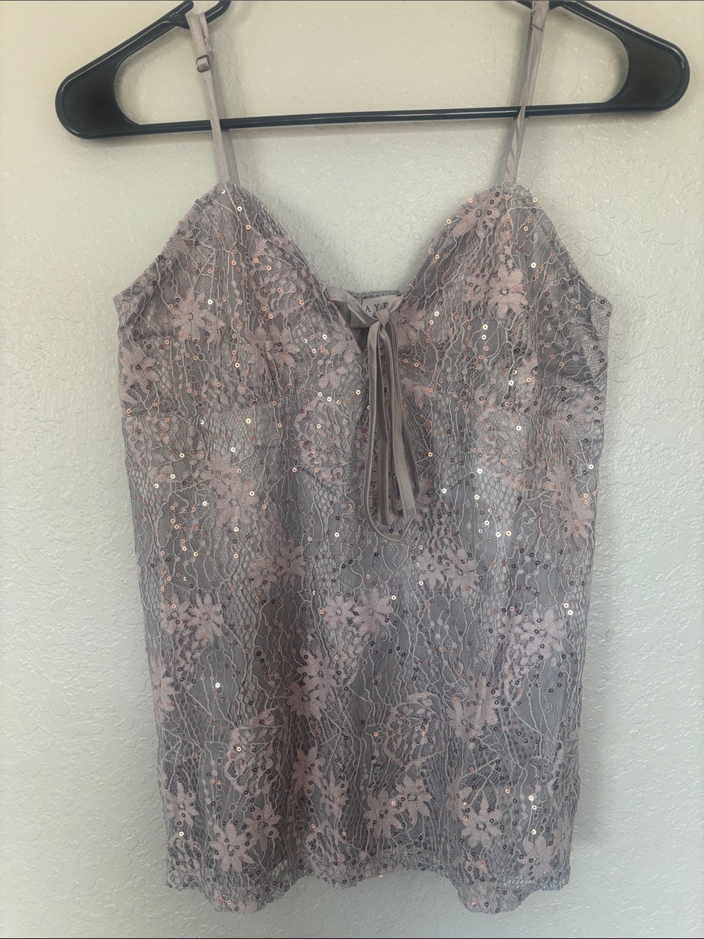 Hayden Mauve Lace Sequin Cami